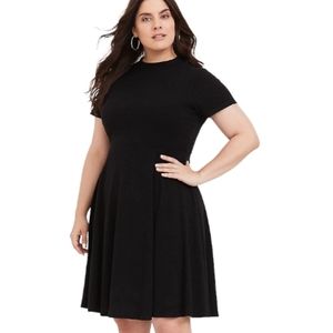 Torrid Mock Neck Skater Dress Size 0